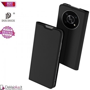 Dux Ducis dirbtinės odos atverčiamas dėklas - juodas (telefonams Huawei Honor Magic 4 Lite)